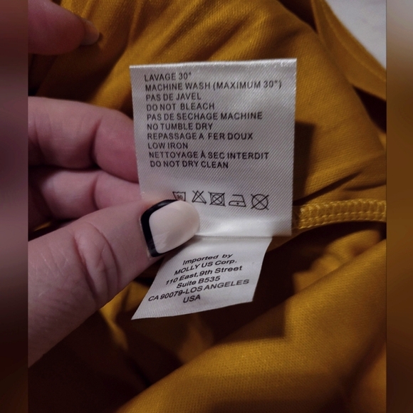 Molly Bracken Yellow Lace Sleeveless Ruffle Mini Dress Size Small - Picture 11 of 11